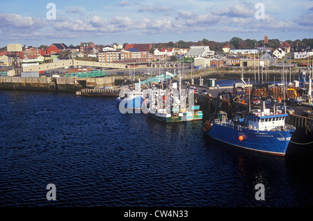 Vue sur le port de Yarmouth, en Nouvelle-Écosse, Canada Banque D'Images