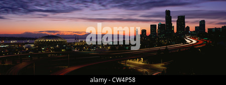 Seattle, Washington skyline at sunset Banque D'Images
