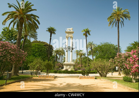 Monument de Christophe Colomb - Monumento Colón hommage à Christophe Colomb de découvrir de nouveaux monde commandé en 1911 par le roi Alphonse Banque D'Images