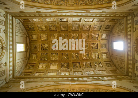 Chapitre intérieur chambre château Templier et couvent Knights Christ fondée par Gualdim Pais en 1160 Site du patrimoine mondial de l'AD Banque D'Images