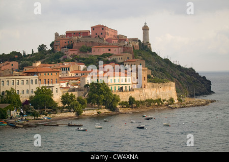 Leuchtturm Portoferraio Portoferraio en Province Livourne sur l'île d'Elbe en Italie Archipel toscan où Napoléon l'Europe Banque D'Images