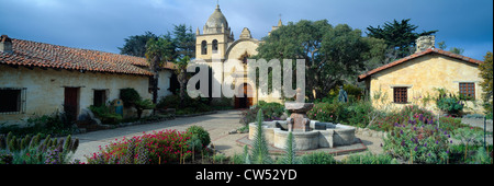 La Mission San Carlos Borromeo de Carmelo, Carmel, Californie Banque D'Images