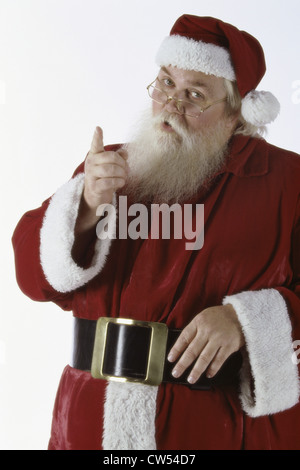 Portrait du Père Noël vers l'avant Banque D'Images