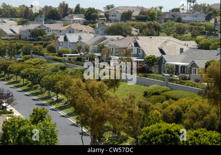 Irvine, Californie quartier résidentiel Turtle Rock à Irvine, Orange County, Californie, USA Banque D'Images