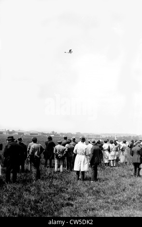 Charles Lindbergh à l'aéroport du Bourget, Mai 1927 Banque D'Images