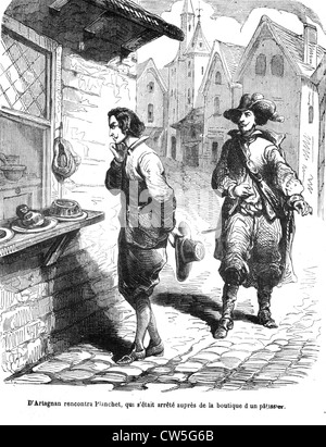 Les Trois Mousquetaires, d'Artagnan avec Planchet Photo Stock - Alamy