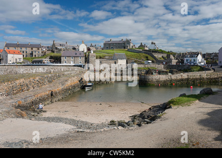 Sur le nord de l'Portsoy Aberdeenshire Coast Banque D'Images