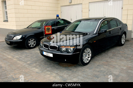 Berlin, voiture officielle du Président fédéral Banque D'Images