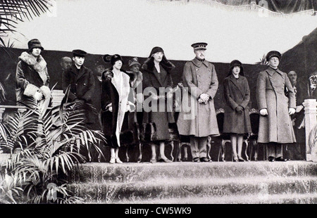 Inauguration à Bruxelles de Léopold II's monument (novembre 1926) Banque D'Images