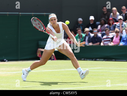 Sabine Lisicki (GER) en action à Wimbledon Banque D'Images