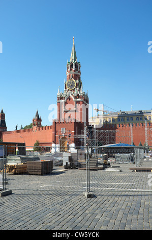 Sauveur tour de Kremlin de Moscou Banque D'Images