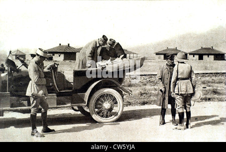 La Première Guerre mondiale sur le territoire serbe défaite bulgare (1918) Banque D'Images