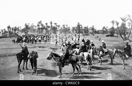 Les opérations militaires françaises au Maroc (1912) Banque D'Images