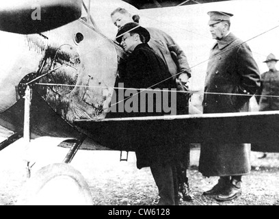 La Première Guerre mondiale. L'aérodrome américain en France (1918) Banque D'Images