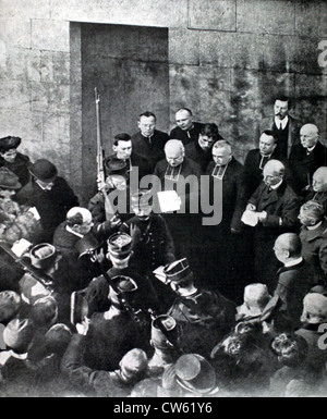 Bureau de la 47ème infantry à l'inventaire (1906 Saint Servan) Banque D'Images