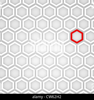 D'un rendu 3D Abstract Background hexagonal Banque D'Images