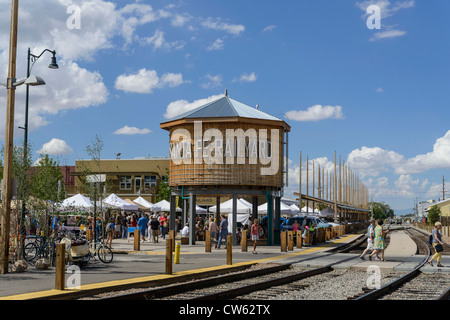 Gare de Santa Fe Farmers Market Santa Fe New Mexico USA Banque D'Images