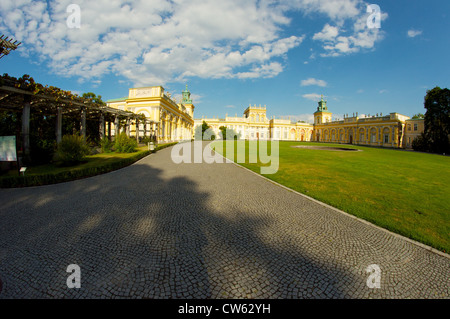 Palais baroque de Wilanow, Varsovie, Pologne Banque D'Images