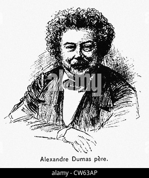 Alexandre Dumas père (1802-1870) Banque D'Images