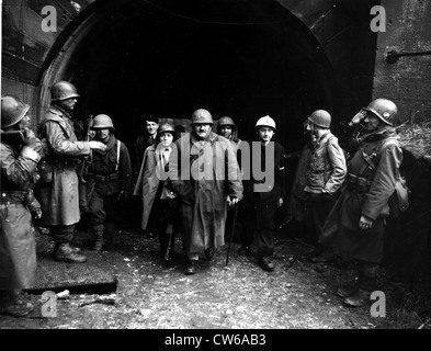 Les troupes de la 2ème Division algérienne à Belfort (France) le 25 novembre 1944. Banque D'Images