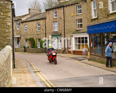 Hawes, une petite ville de marché dans le Yorkshire du nord est célèbre comme étant la maison de fromage Wensleydale. Banque D'Images