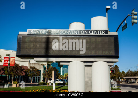 Le palais des congrès de Santa Clara dans la Silicon Valley de Californie Banque D'Images