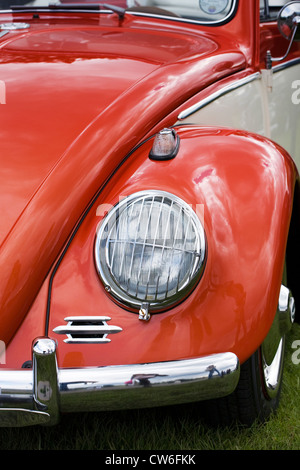 Détails sur une Volkswagen Coccinelle voiture. Banque D'Images