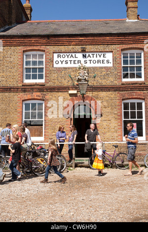 Magasins d'huîtres indigènes Royal, Whitstable, Kent Banque D'Images