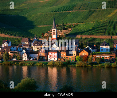 Au Zell-Merl Mosel, Allemagne, Zell-Merl Banque D'Images