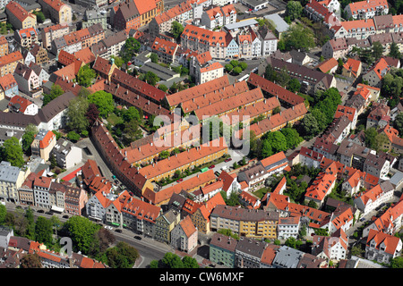 La Fuggerei Augsbourg, construire à partir de 1514 à 1523, Allemagne, Bavière, Augsbourg Banque D'Images