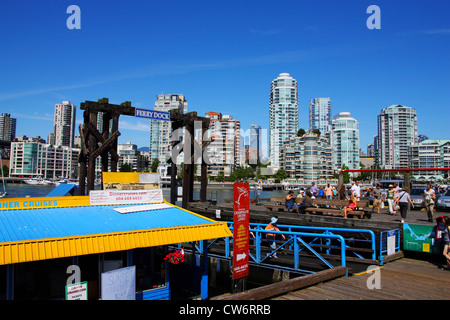 L'île Granville, quai des ferries, Canada, Vancouver Banque D'Images