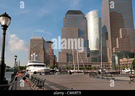 Centre financier Harbour Port One World Trade Center New York Ville Manhattan Banque D'Images