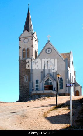 Patrimoine allemand église principale de Luederitz en Namibie, la Namibie Banque D'Images