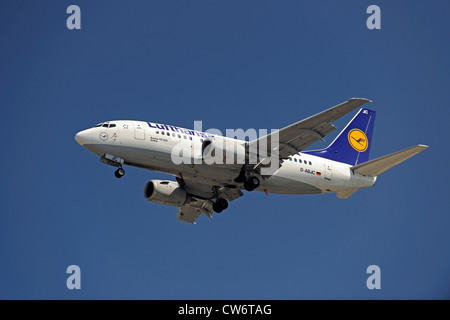 Boeing 737-500 pouvant accueillir der Lufthansa, Allemagne Banque D'Images