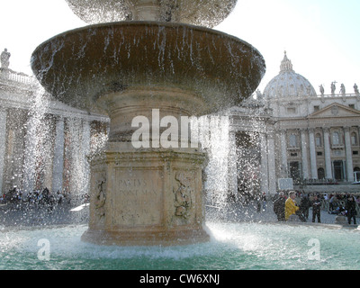 La Place Saint Pierre à Rome, Italie, Cité du Vatican Banque D'Images