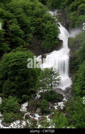 Cascade de la rivière Verzasca, Valle Verzasca, Tessin, Suisse Banque D'Images