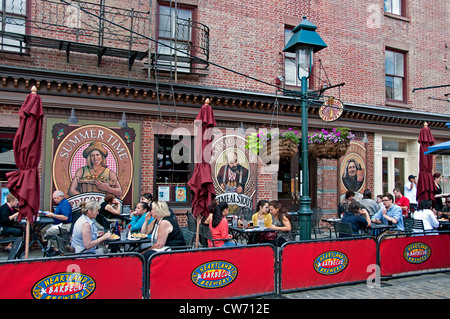 South Street Seaport Manhattan près de Pier 17 New York City Manhattan Banque D'Images