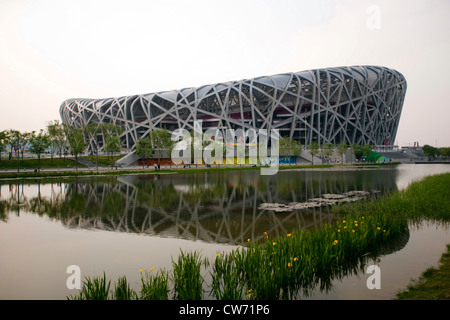 Olympic stadion à Beijing, Chine, Beijing Banque D'Images