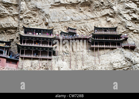Temple suspendu, Chine, Shanxi, Hunyuan Banque D'Images
