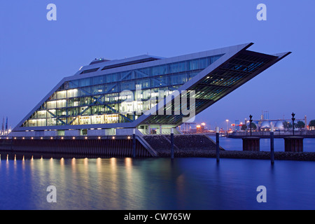 Bâtiment de bureaux Dockland, Allemagne, Hambourg Banque D'Images