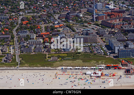 Photo aérienne de Westerland Sylt, Allemagne, le Schleswig-Holstein, Sylt Banque D'Images