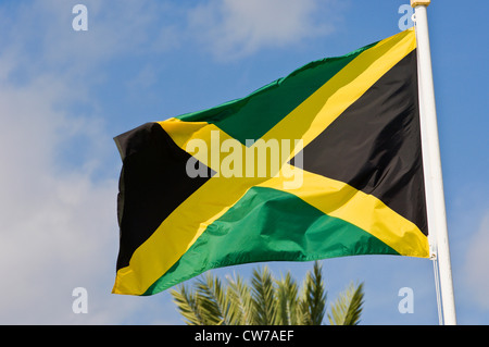 Drapeau de la Jamaïque, Jamaïque Banque D'Images