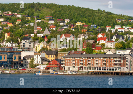 La ville côtière de Harstad, Norvège Banque D'Images