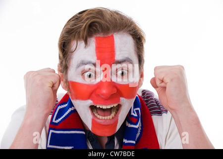Fan de football anglais Banque D'Images