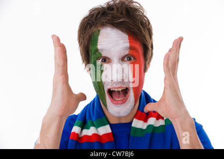 Fan de football italien Banque D'Images