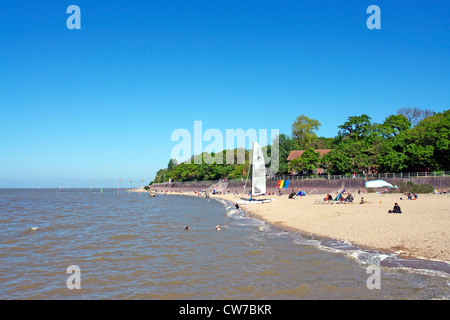 Dangast beach, en Allemagne, en Basse-Saxe, Frise Banque D'Images