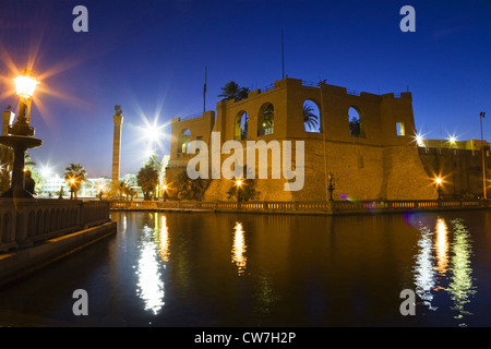 Musée national à la Place Verte dans la forteresse comme-Saraya al-Hamra, Libye, Tripoli Banque D'Images