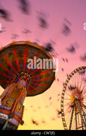 Chairoplane sur Cranger, juste l'Allemagne, en Rhénanie du Nord-Westphalie, Ruhr, Herne Banque D'Images