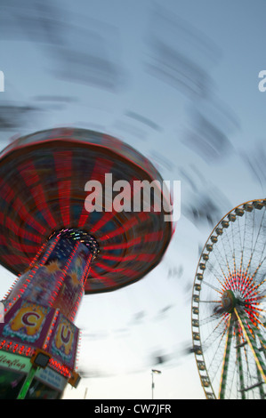 Chairoplane sur Cranger, juste l'Allemagne, en Rhénanie du Nord-Westphalie, Ruhr, Herne Banque D'Images