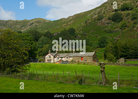 Brimmer Head Farm, Easedale, près de Grasmere, Parc National de Lake District, Cumbria, Angleterre, Royaume-Uni Banque D'Images